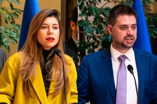 Daniella Cicardini y el Diputado Daniel Manouchehri del Partido Socialista .