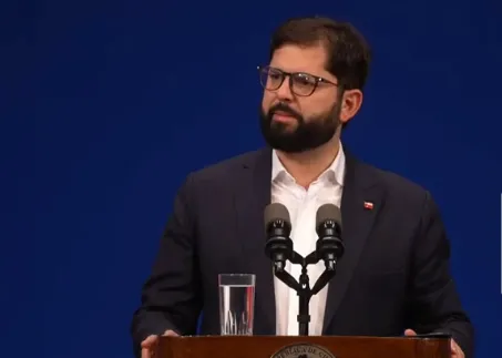 Presidente  Boric 📷 Captura Pantalla