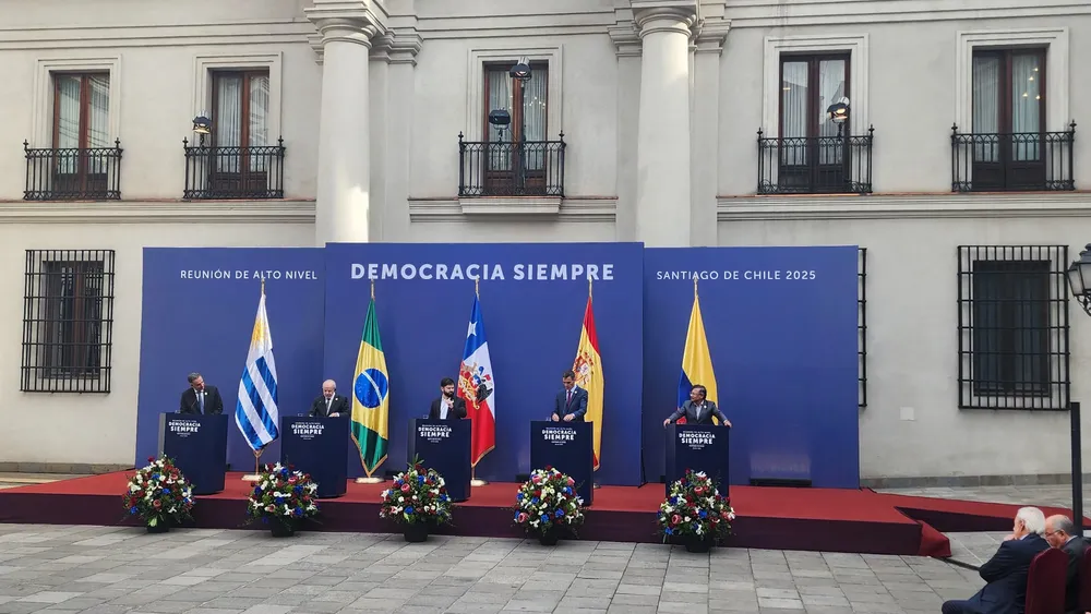“Democracia Siempre”: Presidente Boric lidera cumbre progresista Fotógrafo Cristian Daniel González Henríquez para The Times en Español 
