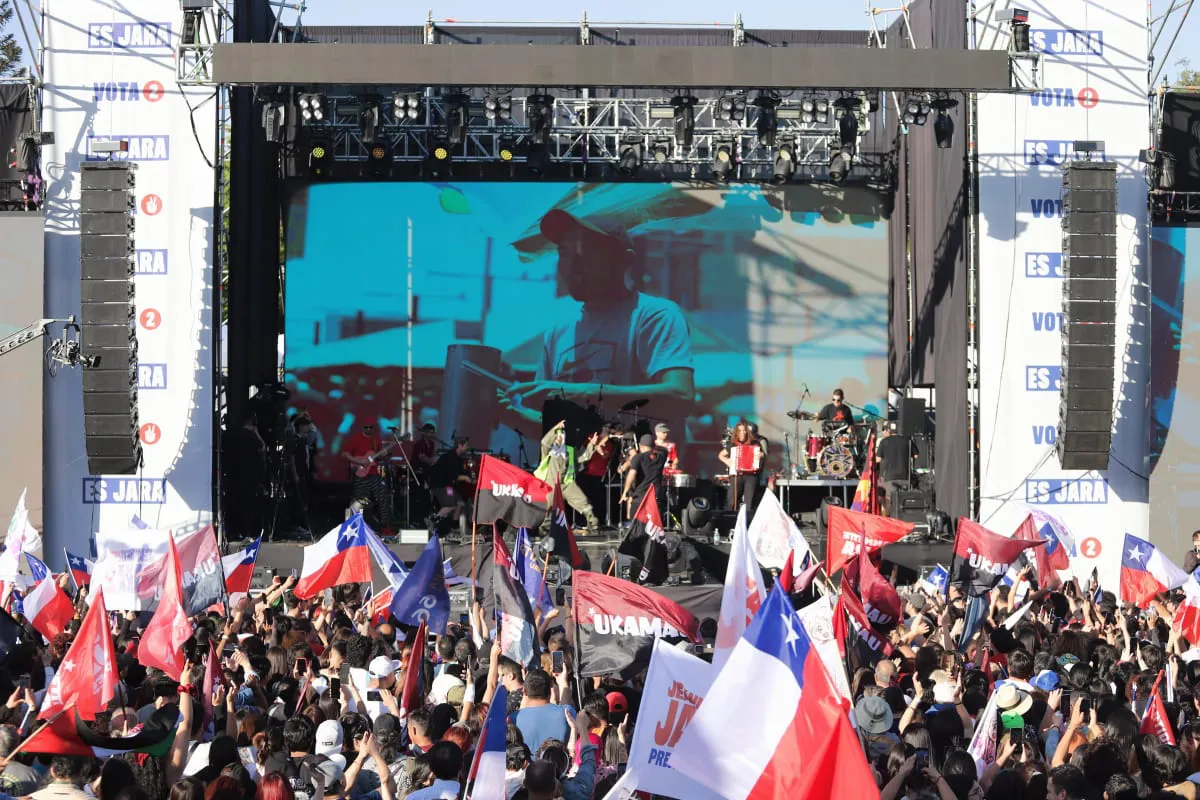 Cierre Campaña Jeannette Jara  Fotógrafo Cristian Daniel González Henríquez para The Times en Español