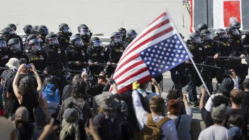Los Ángeles en medio de las continuas protestas