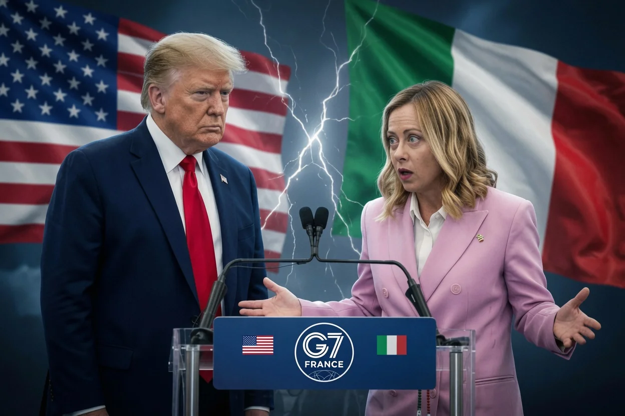Donald Trump y Giorgia Meloni Crisis Politica / The Times Latino