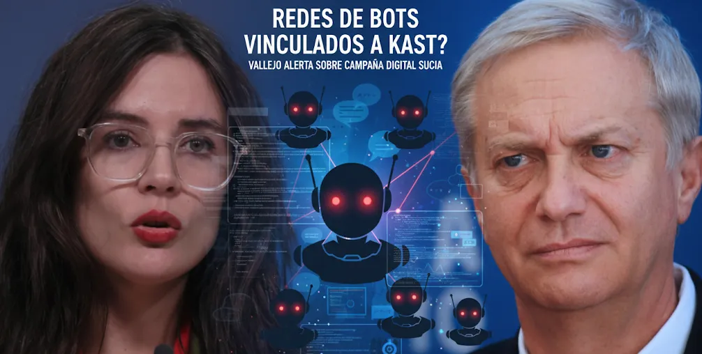 Camila Vallejo y Jose Antonio Kast The Times en Español creado con IA