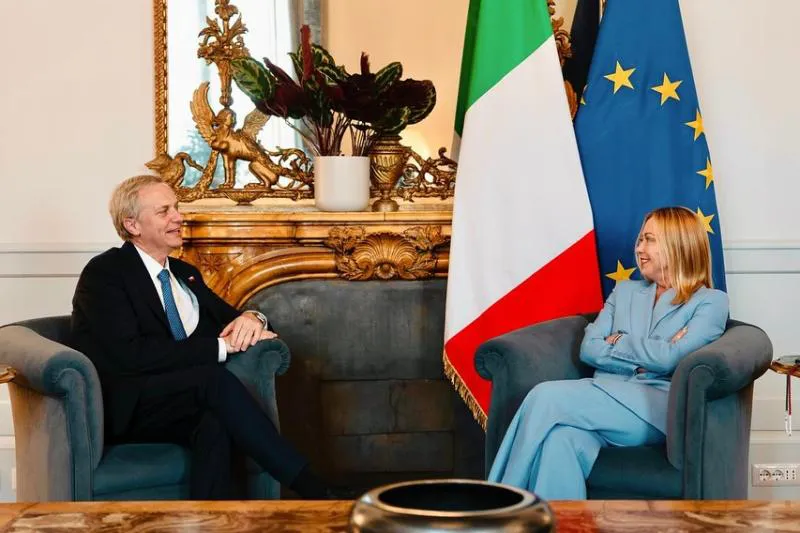 José Antonio Kast y Giorgia Meloni Prensa Candidato