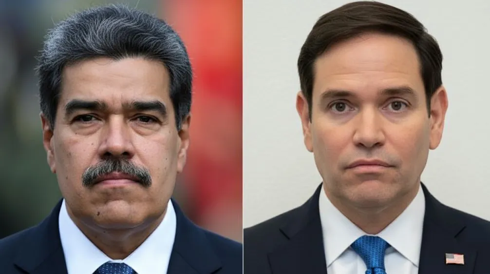 Nicolás Maduro y Marco Rubio