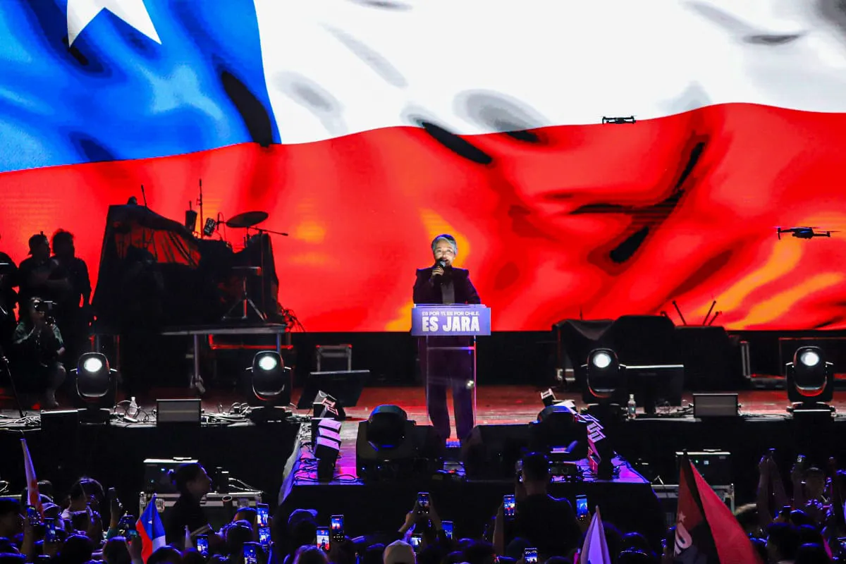 Cierre Campaña Jeannette Jara Fotógrafo Cristian Daniel González Henríquez para The Times en Español