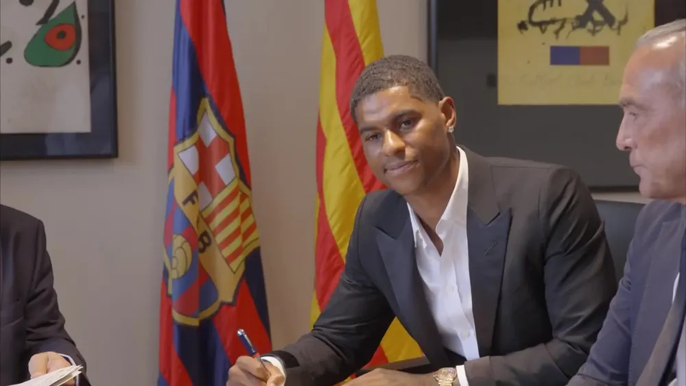 Marcus Rashford al Barcelona Agencia Xinhua
