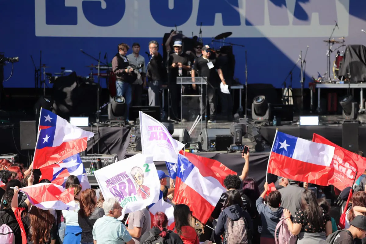 Cierre Campaña Jeannette Jara  Fotógrafo Cristian Daniel González Henríquez para The Times en Español