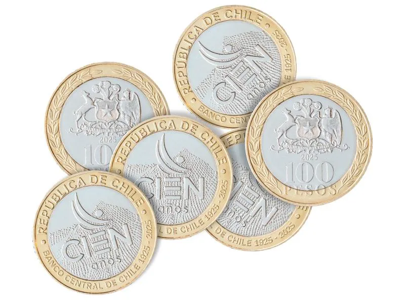 Nueva Moneda de 100 Pesos Banco Central 