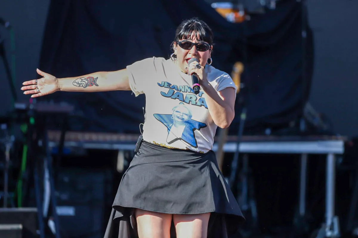 Cierre Campaña Jeannette Jara  Fotógrafo Cristian Daniel González Henríquez para The Times en Español