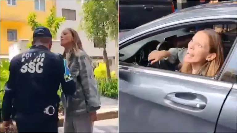 Lady Racista Mujer Insulta a Policía