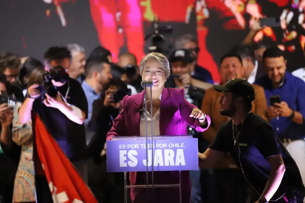 Cierre Campaña Jeannette Jara Fotógrafo Cristian Daniel González Henríquez para The Times en Español
