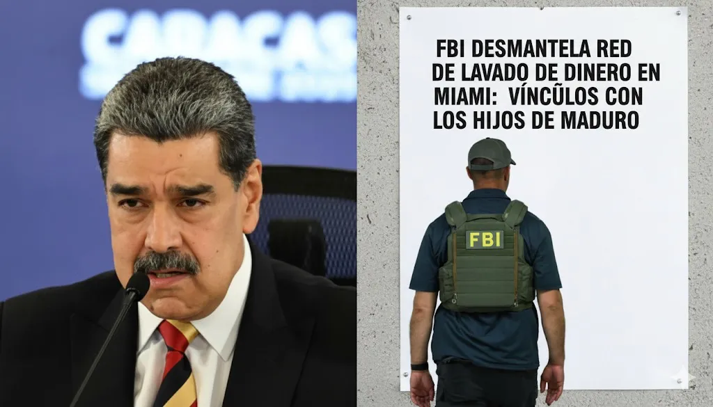 Operación del FBI revela presuntos vínculos entre hijos de Maduro y lavado de dinero