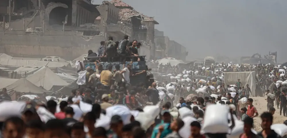Israel Gaza ayuda humanitaria Photo by Khames Alrefi/Anadolu via Getty Images
