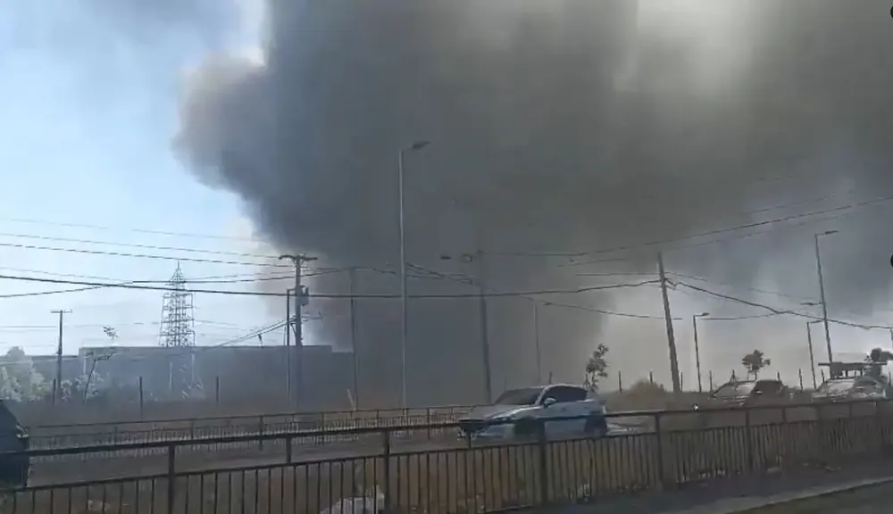 Incendio en San Bernardo