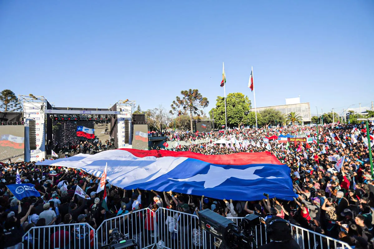 Cierre Campaña Jeannette Jara  Fotógrafo Cristian Daniel González Henríquez para The Times en Español