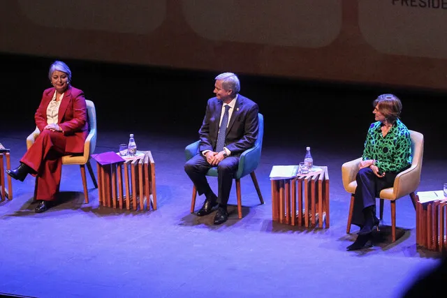 Los candidatos Jeannette Jara, Jose Antonio Kast, Evelyn Matthei FOTO : Rudy Muñoz / Agencia Uno