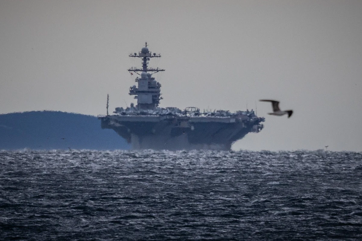 SPLIT USSGERALD R FORD  /Xinhua