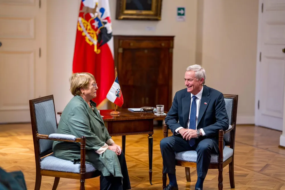 José Antonio Kast se reúne con Michelle Bachelet