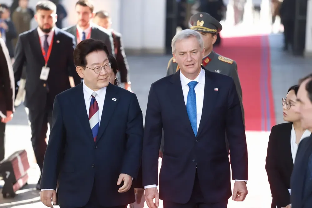 Presidente Kast y Presidente Lee Jae Myung en visita oficial / CRISTIAN GONZALEZ / THE TIMES LATINO