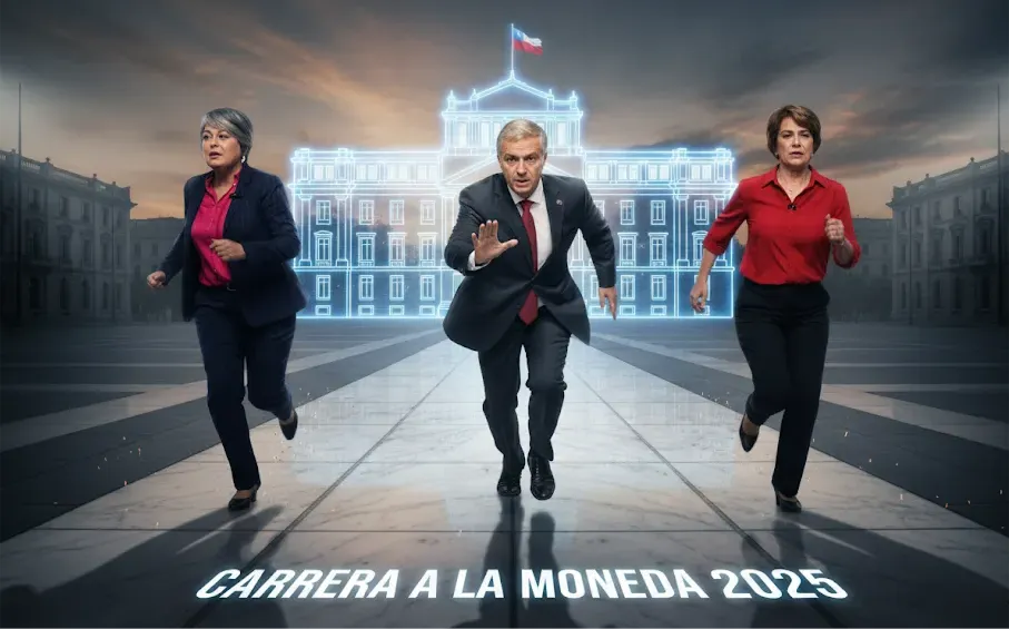 Carrera a la Moneda The Times en Español imagen referencial creado con iA