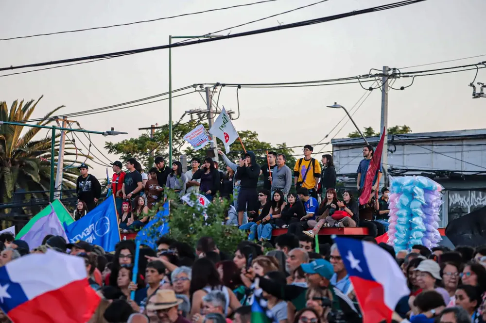 Cierre Campaña Jeannette Jara Fotógrafo Cristian Daniel González Henríquez para The Times en Español