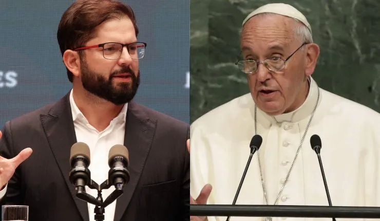 Presidente Boric y Papa Francisco