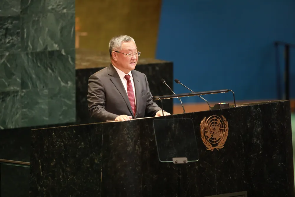 El discurso de Fu Cong 📷 Agencia Xinhua