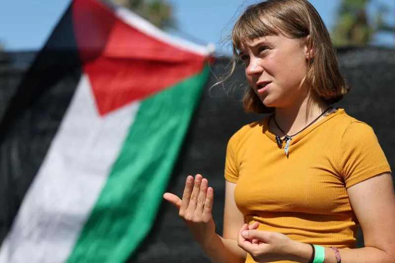 Flotilla con Greta Thunberg zarpa de Barcelona con ayuda para Gaza AFP