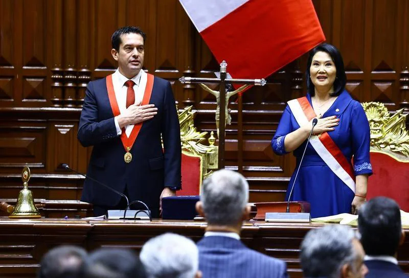 Keiko Fujimori Presidenta Perú / Xinhua/Congreso de Perú