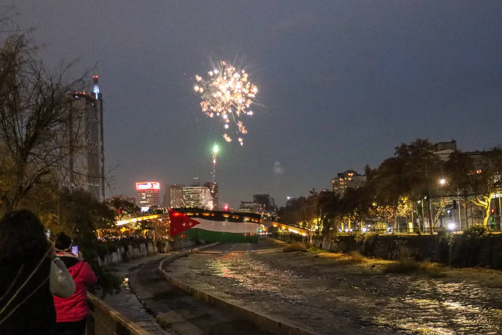 Banderazo por Palestina Cristian Daniel González Henríquez / Fotógrafo The Times En Español
