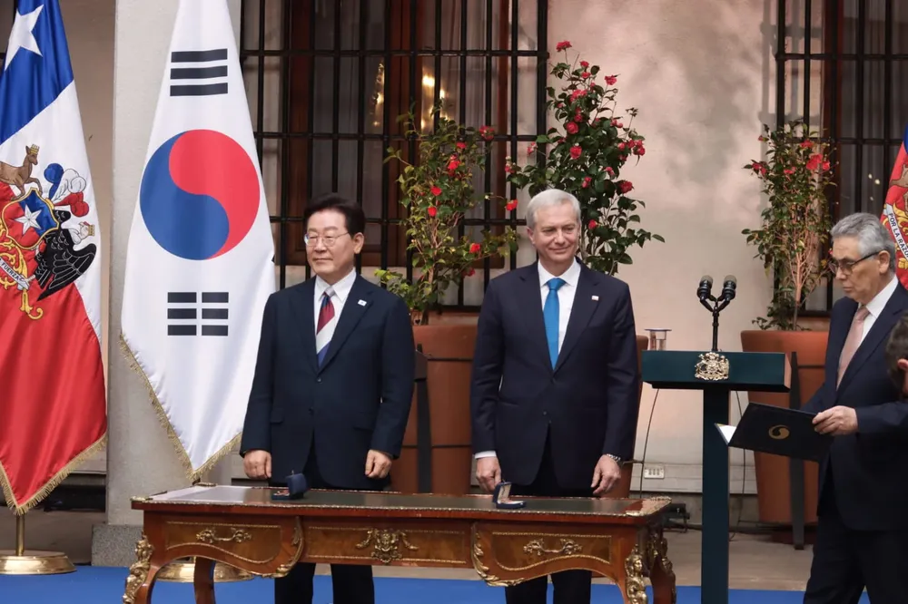 Presidente Kast y Presidente Lee Jae Myung en visita oficial / CRISTIAN GONZALEZ / THE TIMES LATINO