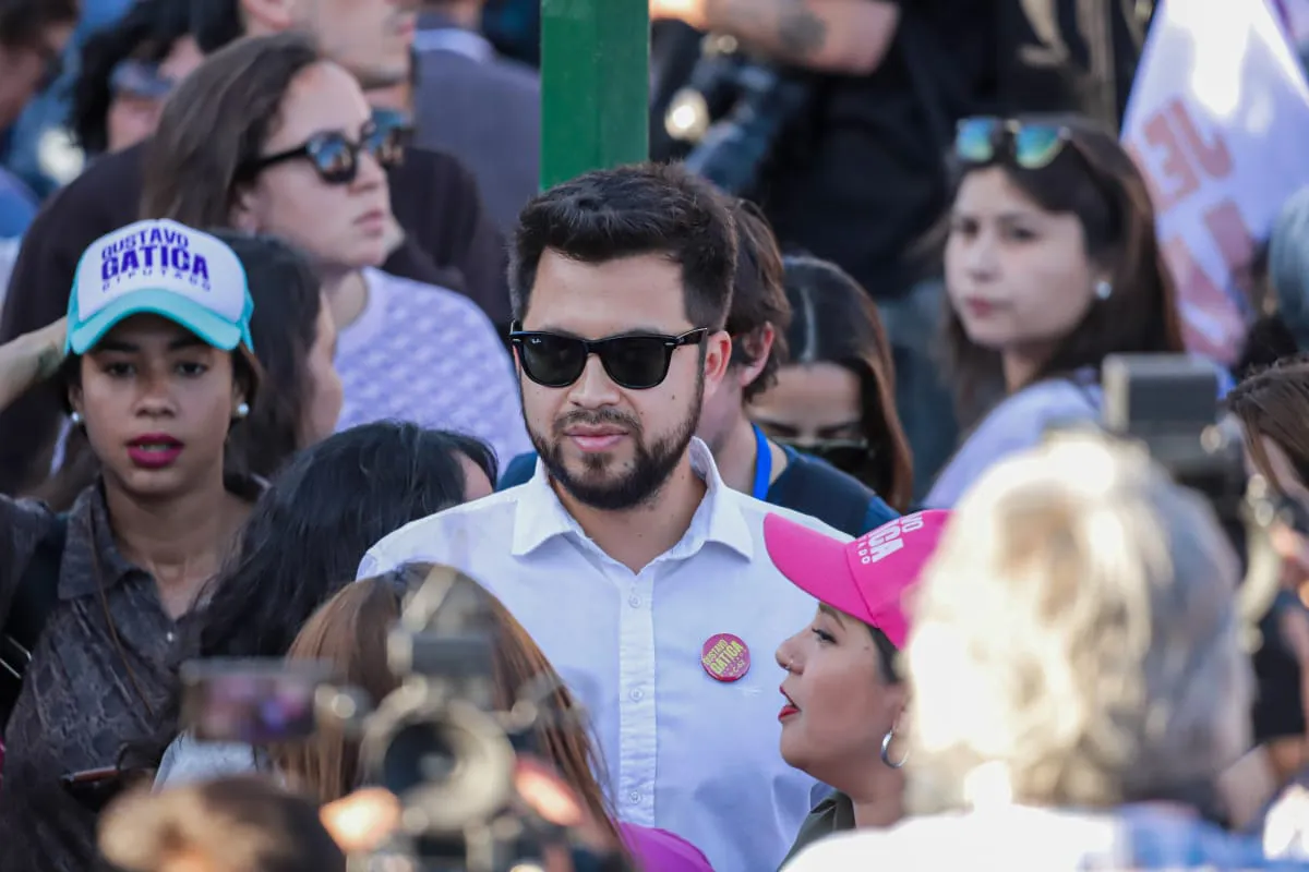 Cierre Campaña Jeannette Jara Gustavo Gatica  Fotógrafo Cristian Daniel González Henríquez para The Times en Español