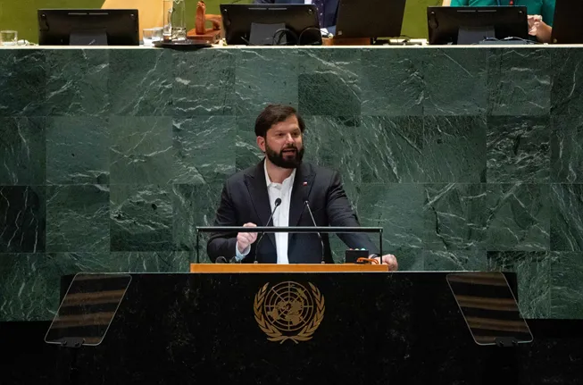 Presidente Boric en la ONU 2024 Prensa Presidencia