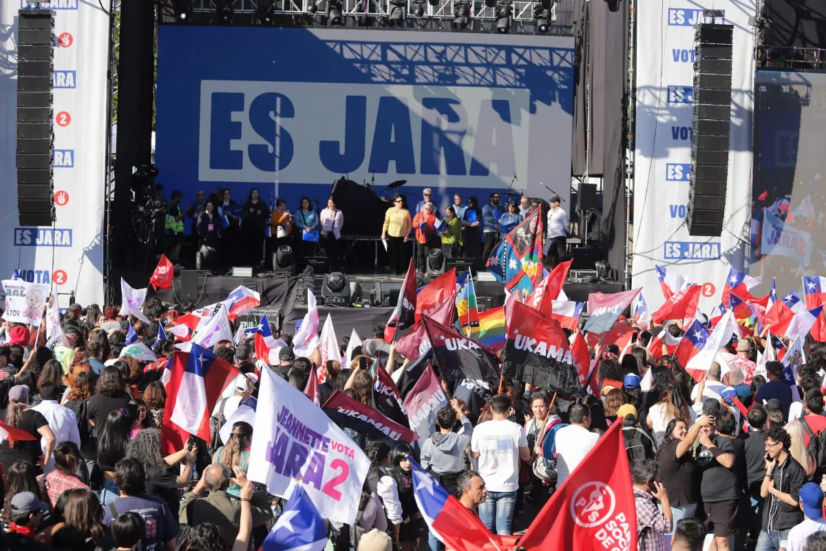 Cierre Campaña Jeannette Jara  Fotógrafo Cristian Daniel González Henríquez para The Times en Español