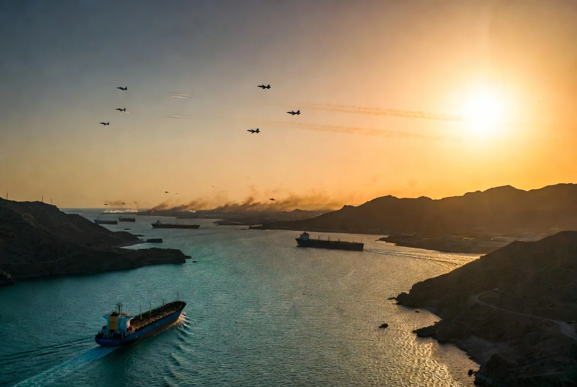 Ataques de precisión de fuerzas estadounidenses contra objetivos militares iraníes cerca del Estrecho de Hormuz
