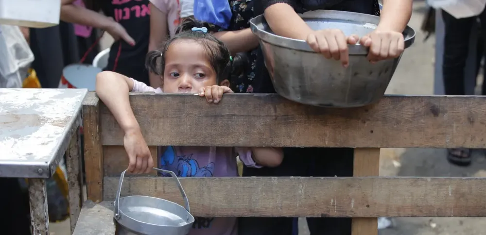 Gaza hambre Photo by Moiz Salhi/Anadolu via Getty Images