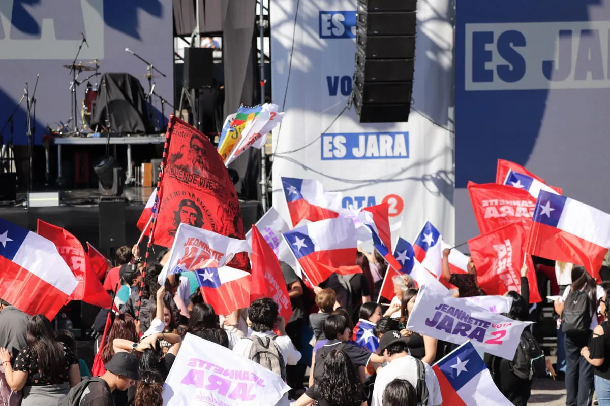 Cierre Campaña Jeannette Jara  Fotógrafo Cristian Daniel González Henríquez para The Times en Español