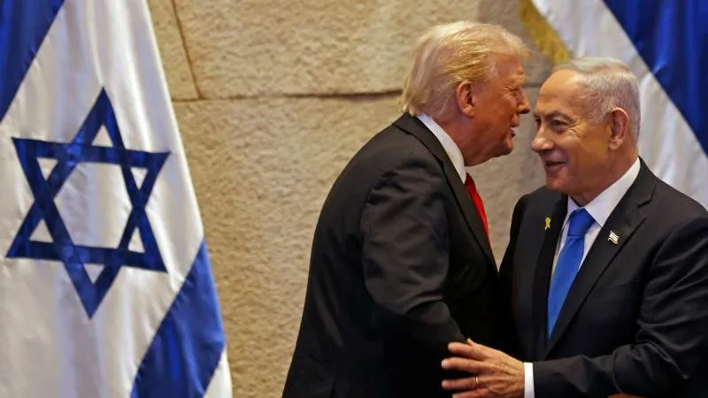 Donald Trump  y Benjamin Netanyahu J A L A A M A R E Y / P O O L