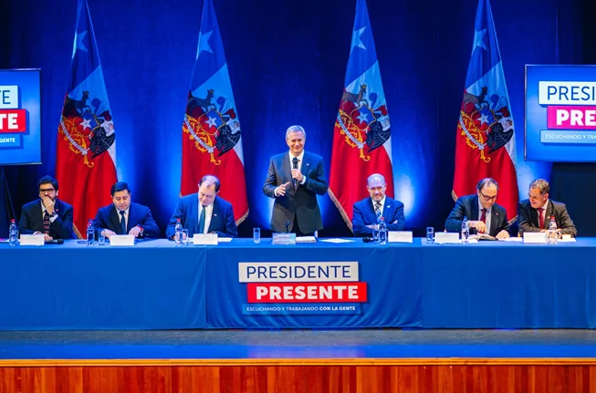 En el Centro Cultural de Lautaro, el Presidente de la República, José Antonio Kast/ Prensa Predidencia
