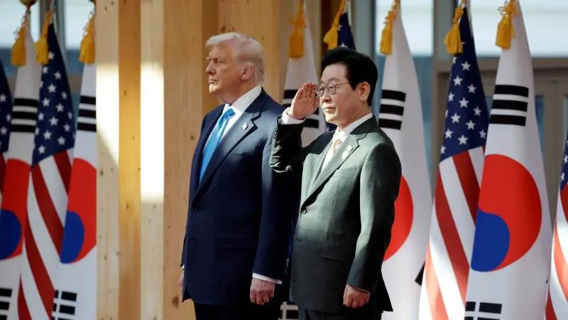 Lee Jae-myung y  Donald Trump