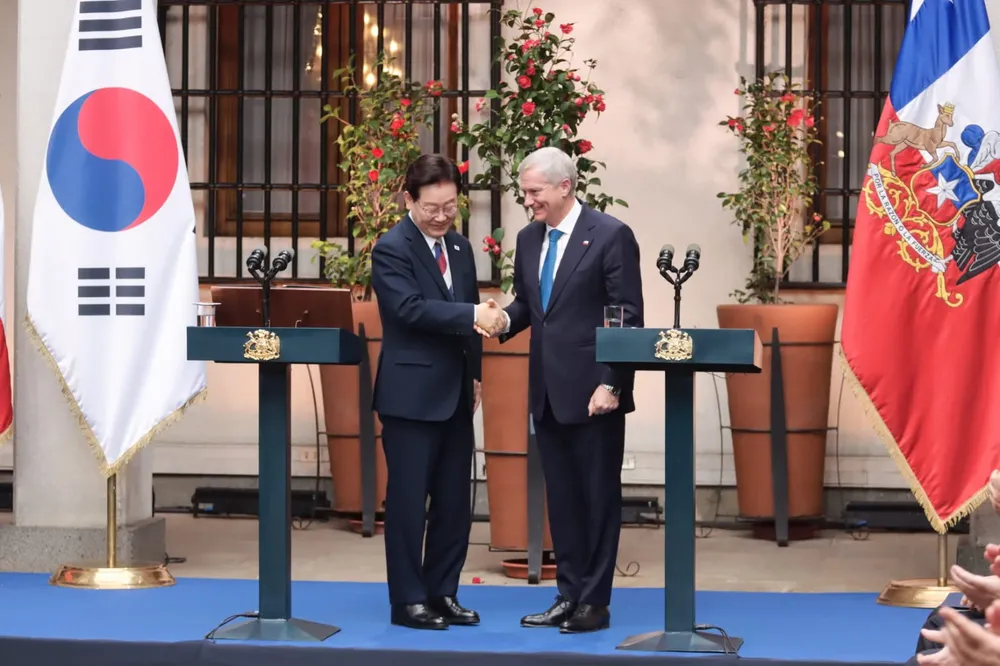 Presidente Kast y Presidente Lee Jae Myung en visita oficial / CRISTIAN GONZALEZ / THE TIMES LATINO