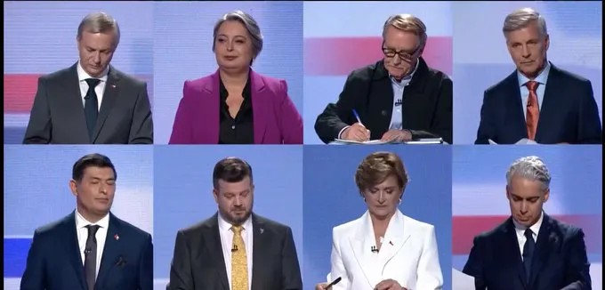 Candidatos presidenciales Captura de pantalla