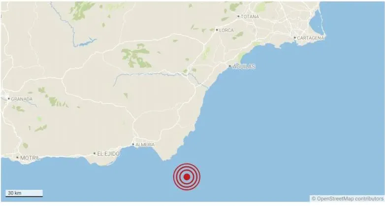 Terremoto en Costas de España